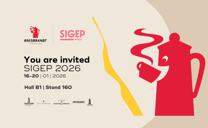 Hausbrandt a SIGEP 2026: l’arte della torrefazione tra innovazione sensoriale e design.