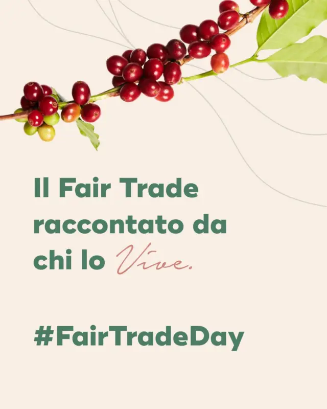 Il 10 maggio è la Giornata Mondiale del Fair Trade: oggi celebriamo il valore di ogni scelta consapevole.
Dietro ogni prodotto certificato Fairtrade, come le nostre capsule Unico, ci sono volti, storie e un impegno quotidiano per un futuro più equo e sostenibile.
Siamo al fianco di Fairtrade per sostenere chi coltiva la terra, offrendo condizioni di vita più dignitose, più opportunità per donne e giovani e una maggiore resilienza ai cambiamenti climatici.
🎙️ Nel post trovi alcune testimonianze autentiche raccolte da Fairtrade: scorri le immagini per capire realmente l'importanza di giornate come il #FairTradeDay

#Hausbrandt #Fairtrade #sostenibilità #caffehausbrandt #coffeelovers #coffeetime #caffè @fairtrade.it