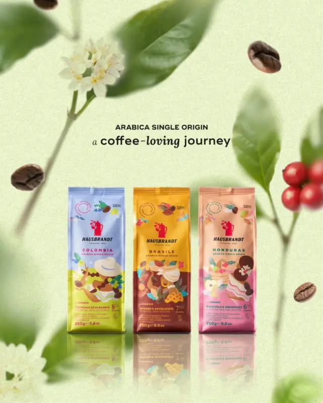Hausbrandt presenta la nuova collezione Monorigini
COLOMBIA · BRASILE · HONDURAS

Ogni luogo è speciale e porta con sé botaniche, sfumature ed essenze uniche.
Dalle affascinanti terre del Centro e Sud America nascono chicchi pregiati, tostati con maestria per esprimere tutta la personalità di ogni origine.
Un viaggio autentico, racchiuso in un packaging colorato, pensato per custodire freschezza, intensità e carattere.

Tre percorsi distinti, tre profili di gusto, un’unica visione: lasciare che sia l’origine a parlare... "your coffee-loving journey starts here".

#Hausbrandt #Monorigini #Colombia #Brasile #Honduras #CoffeeLovers #CulturaDelCaffè #ViaggioNelGusto