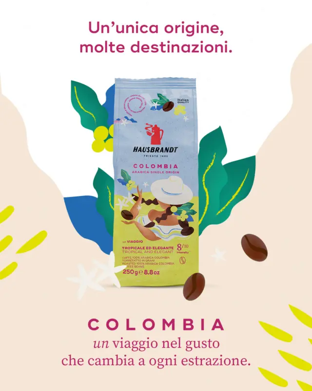 Una sola origine, infinite sfumature.
Colombia 100% Arabica, tre metodi di estrazione, tre esperienze di gusto.
Espresso, Filtro, French press: ogni preparazione esalta un volto diverso della stessa origine.
Sfoglia il carosello e lasciati sorprendere da come cambia... restando sé stessa.

#Hausbrandt #Colombia #MetodoDiEstrazione #CoffeeCulture #ViaggioNelGusto #CulturaDelCaffè #Monorigine