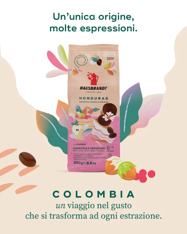 Un’origine, tre prospettive.
Honduras 100% Arabica si lascia scoprire attraverso tre metodi di estrazione, ognuno in grado di valorizzarne un carattere diverso.
Espresso, Filtro, French press: tre modi di assaporare la stessa anima, che si rinnova senza mai perdere la propria essenza.

#Hausbrandt #Honduras #MetodoDiEstrazione #Monorigine #ViaggioNelGusto #CoffeeLovers #CulturaDelCaffè